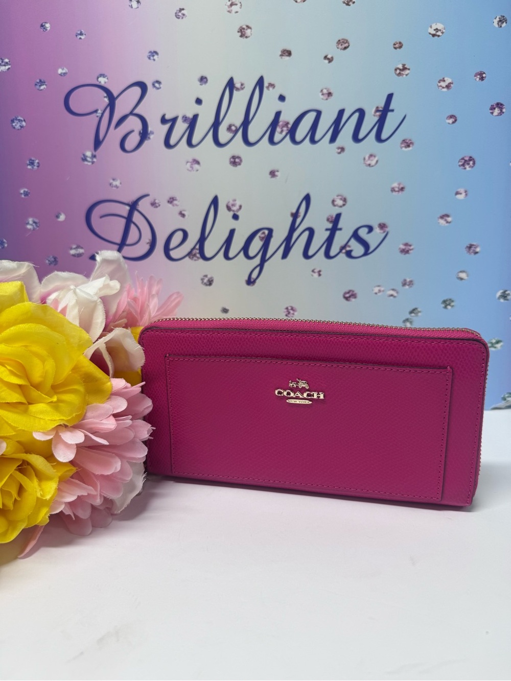 NWOT COACH LONG ZIP WALLET